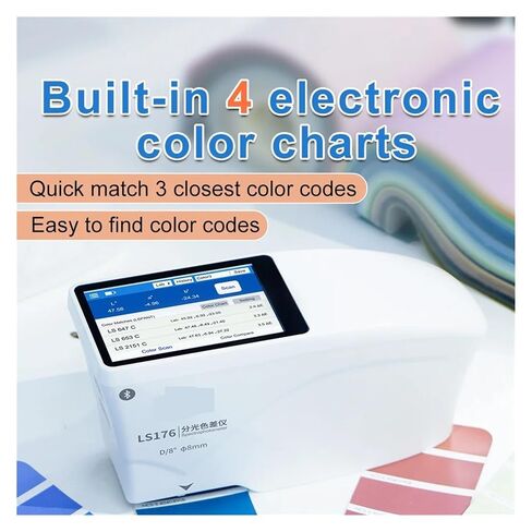 LS176 Handheld Spectrophotometers Colorimeter D/8° Whiteness and Yellowness Spectral Reflectance Curves Tester 8MM Automatic Correction in Kuwait
