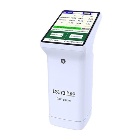 Portable Colorimeter Whiteness/Yellowness Color Reader Tester D/8 for Paint, Plastic, Textile LS173 Automatic Correction in Kuwait