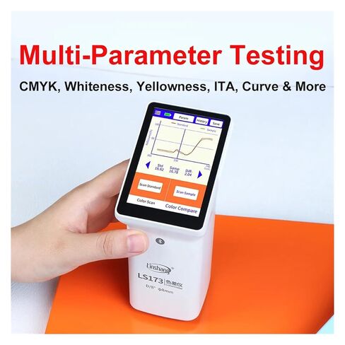 Portable Colorimeter Whiteness/Yellowness Color Reader Tester D/8 for Paint, Plastic, Textile LS173 Automatic Correction in Kuwait