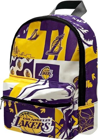حقيبة ظهر صغيرة بمحفظة صغيرة من Pro Specialities Group Los Angeles Lakers، مثالية للنساء. حقيبة ظهر صغيرة مثالية مقاومة للماء وعصرية in Kuwait