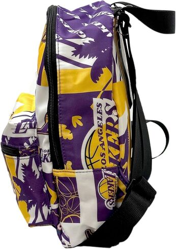 حقيبة ظهر صغيرة بمحفظة صغيرة من Pro Specialities Group Los Angeles Lakers، مثالية للنساء. حقيبة ظهر صغيرة مثالية مقاومة للماء وعصرية in Kuwait