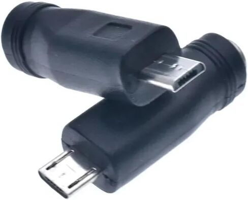مقبس طاقة أنثى تيار مستمر 5.5 * 2.1 مم إلى محول USB صغير/مصغر/نوع C ذكر مصدر طاقة تيار مستمر (5.9 سم/2.32 بوصة) in Kuwait