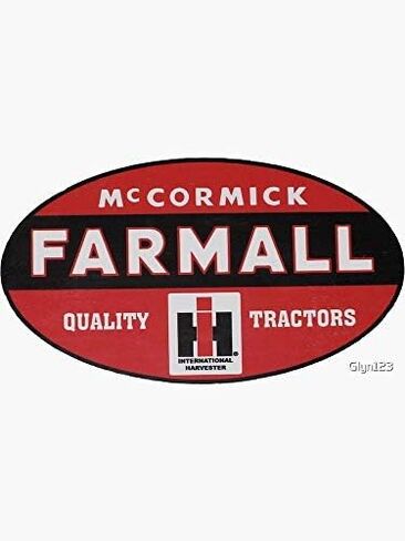 ملصق لافتة جرارات Farmall - رسم ملصق - مقاوم للماء - مقطوع بالقالب مقاوم للبهتان in Kuwait