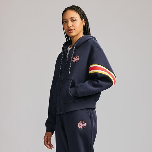 سترة GAME 7 X WNBA النسائية المرخصة رسميًا ذات القلنسوة والسحاب الكامل in Kuwait