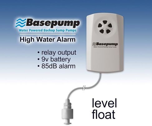 RB750 Water Powered Backup Sump Pump - Reliable Auto Sump Pump Backup System with High Water Alarm for Basement Flood Prevention - No Battery or Electricity Needed in Kuwait