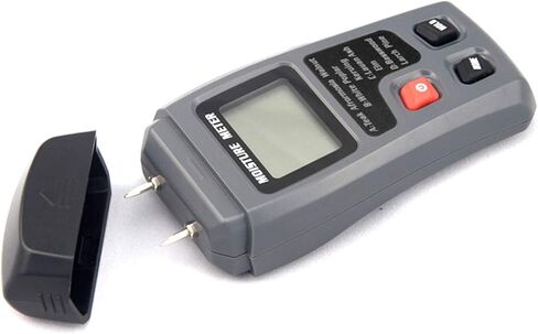 BSIDE 2 Pins Wood Moisture Meter Handheld Timber Water Lumber Damp Humidity Firewood Detector Tester Backlit LCD Display Digital Moisture Meter With 4 modes and Data Hold in Kuwait