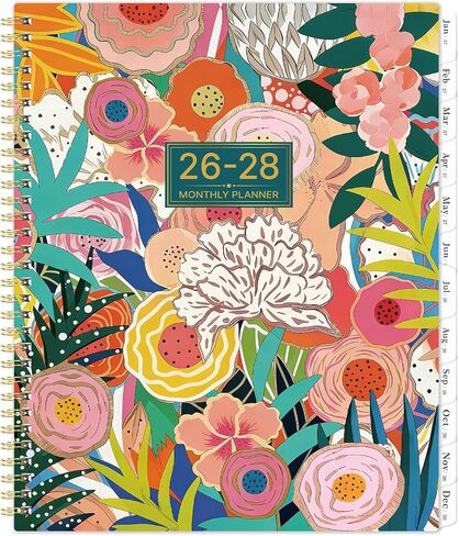 2026-2027 Monthly Planner - Planner 2026-2027, Jan. 2026 - Dec. 2027, 9" x 11", 2 Year Calendar with 24 Months Tabs, Monthly Calendar Planning in Saudi Arabia
