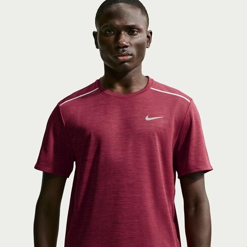 قميص الجري Miler Dri-FIT UV بأكمام قصيرة من Nike للرجال in Kuwait