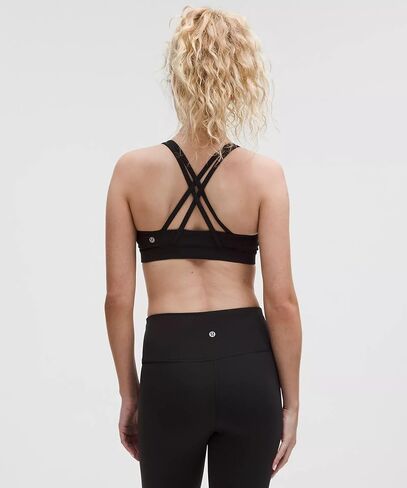 حمالة صدر Lululemon Energy بدعم متوسط، أكواب B-D (أسود، مقاس 10) in Kuwait