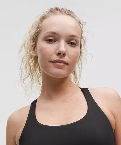 حمالة صدر Lululemon Energy بدعم متوسط، أكواب B-D (أسود، مقاس 10) in Kuwait