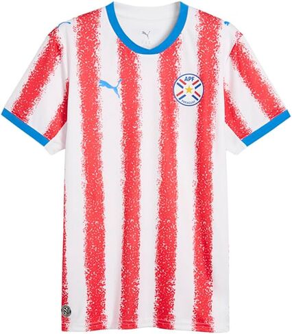 حذاء رياضي لكرة القدم من PUMA Paraguay Away برقبة دائرية وأكمام قصيرة - أزرق in Kuwait