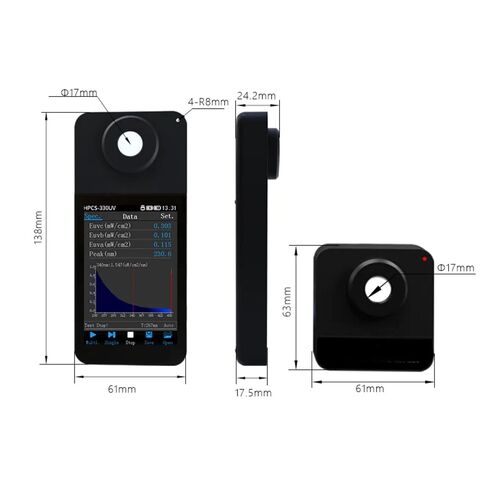 HPCS330UV Ultraviolet Meter 230-450nm Spectrophotometer use UVA UVB UVC in Saudi Arabia