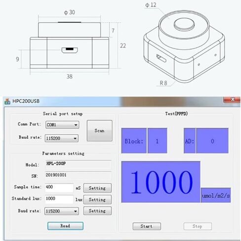 HPL220 PPFD Photometer umol/m2/s Tester in Saudi Arabia