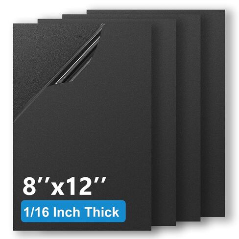 2 عبوة بيضاء ABS البلاستيك 8 "× 12" × 1/8 "(سميكة 3 مم) ، شد الشد العالي وتأثير ورقة البلاستيك قابلة للتشجيع ، مواد DIY لديكور المنزل ، يدوية ، المشروع والحرف الهيكلية in Kuwait