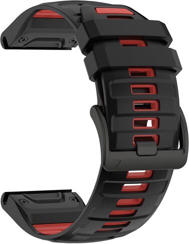 لـ Fenix ​​5/Fenix ​​6/Fenix ​​7 Band 22 مم سيليكون - سوار ساعة Quickfit 22 لـ Garmin Fenix ​​8 47 مم/Fenix ​​5 Plus/Fenix ​​6 Pro/Fenix ​​7 Pro Sapphire Solar/Forerunner 935 - حزام رياضي متين ناعم للرجال والنساء in Kuwait