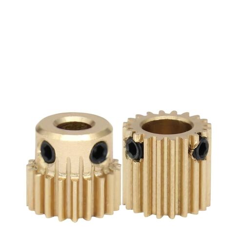 Spur Gear 0.5M-20T Bore Size 4/5/6/6.35mm Brass Mini Teeth Height 5 Mm 1Pcs(4 mm) in Kuwait