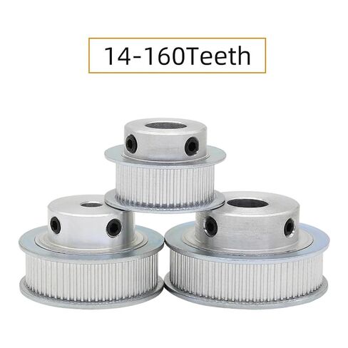56/58Teeth Alloy Pulley Bore 8/10/12/14/15mm Pitch 2.032mm Trapezoidal Tooth 1Pcs(12 mm,1 Piece,58Tbelt Width 10mm) in Kuwait