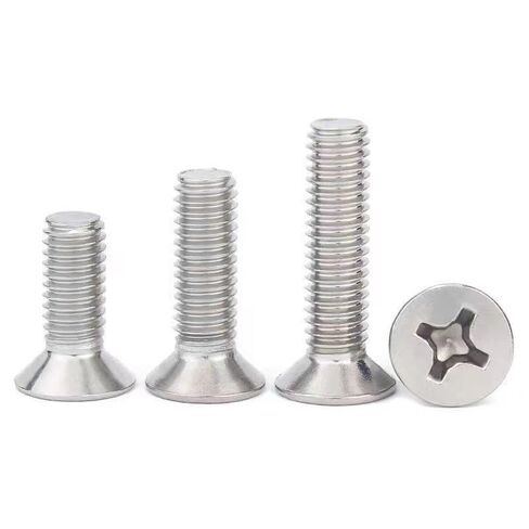 100 قطعة M3.5-0.6x20mm براغي فيليبس المسطحة ذات الرأس الغاطس، برغي فيليبس المتقاطع، 304 من الفولاذ المقاوم للصدأ، مسامير تثبيت كاملة الخيط in Kuwait