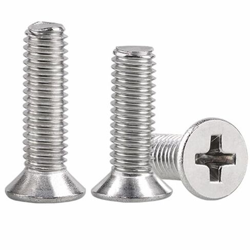100 قطعة M3.5-0.6x20mm براغي فيليبس المسطحة ذات الرأس الغاطس، برغي فيليبس المتقاطع، 304 من الفولاذ المقاوم للصدأ، مسامير تثبيت كاملة الخيط in Kuwait
