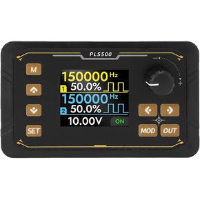 مولد إشارة PWM ثنائي القناة 1 هرتز - 500 كيلو هرتز 0-100٪ دورة تشغيل، شاشة ملونة 1.8 بوصة مع تحول مرحلة التحكم في التشفير 0-359 لإشارة نبض اختبار المؤازرة الصناعية in Saudi Arabia