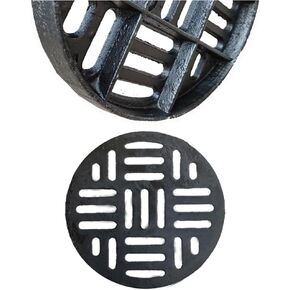 Heavy Duty Cast Iron Drain Grate 8" 12" 16" 18" - Durable Sewer Covers for Driveways & Ditches, Ideal for Rainwater Management (35cm/13.8") in Kuwait