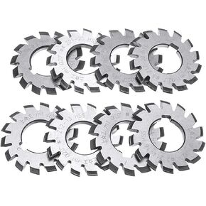 HSS Gear Mill Cutters M1 HSS Involute Gear Cuttering Collection (8 Pieces) in Saudi Arabia
