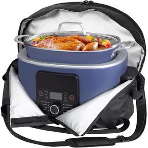 حقيبة حمل لطباخ نينجا كروك بوت البطيء، حقيبة حامل سفر محمولة لـ Foodi Possiblecooker Pro 8.5 Qt Multi-Cooker MC1000، MC1001، حقيبة طباخ بطيء، لوعاء نينجا 8.5 إلى 10 لتر in Kuwait