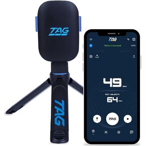 TAG ONE Sports Radar with 6 Hour Rechargeable Battery - Baseball, Softball & Golf Accurate Speed Tracker, Portable Pitch & Hit Training Tool with App (Standard with Carry Case & Full-Size Tripod) in Kuwait