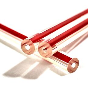 Zight Borosilicate Glass Heavy Wall Red Line Level Gauge Tube. High-Temperature, Chemical-Resistant Sight Glass Tube for Boilers, Tanks, Process Vessels - 6 pack (0.625, 5/8, Inches, 9.5, Inches) in Kuwait