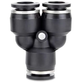 Black Pneumatic Fitting Pipe Connector Tube Quick Fittings 10mm/12mm PU PY PK PE PV SA HVFF PZA PM 1Pcs(PY,10mm) in Kuwait