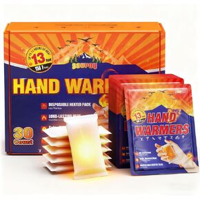 Hand Warmers Disposable 200/150/100/50/30 pcs, Up to 13 Hours of Heat Body Warmers, Air Activated Bulk Hand Warmers for Women Men, Gifts for Christmas, Golf Hunting Camping Essentials in Saudi Arabia