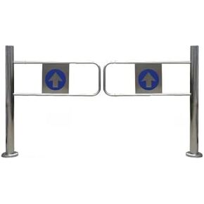 One-Way Traffic Door，Automatic Rebound Swing GateStainless Steel Automatic Rebound Swing Gate - 40in Safety Closure for Supermarkets, Libraries, and Scenic Areas - Spring-Loaded Design, Idea in Kuwait
