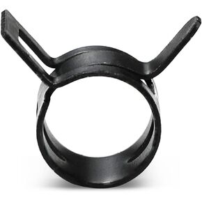 50pcs Fuel Hose Clamps: Black Spring Steel 6-30mm for Vacuum/Water/Air Tube Fastener(21mm) in Kuwait
