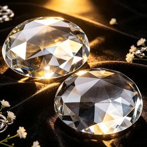 2-piece Elegant and Versatile Paperweight: K9 crystal paperweight, perfect for home desktop decoration and as a photography prop, adding creativity and aesthetic appeal to the space. (60mm, White) in Saudi Arabia
