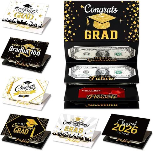 6Pcs Christmas Money Gift Cards Book for Surprise Christmas Gifts, Money Envelopes Booklet for Xmas Cash Gifts Card Holder, Xmas Money Holders for Cash Gift Ideas in Saudi Arabia