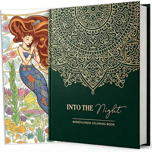 BIROYAL XXL Adult Coloring Book for Women 11.2"x8.3" - 100 Patterns Coloring Books for Adults Relaxation - Mindfulness & Personal Growth Prompts - Anxiety, Stress Relief & Relaxation Gifts for Women in Saudi Arabia