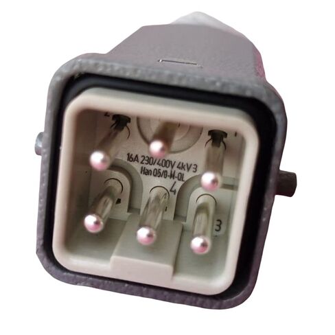 1 قطعة موصل HAN-Q5/0-M-QL ستة دبوس ذكر 16A250V قابس طاقة 09120052633 in Kuwait