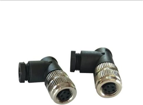 10 قطعة M8 5Pin الزاوية اليمنى كابل التوصيل مقاوم للماء البلاستيك B الترميز تجميع نوع أنثى in Kuwait