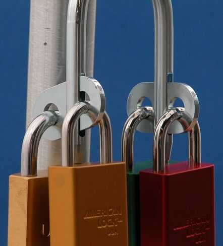 Gate Keeper GM P6006 نظام قفل الوصول المشترك متعدد المستخدمين، 2، 3، أو 4 قفل بمشبك للبوابات والأبواب، فولاذ كربوني مطلي بالزنك مقاوم للطقس، أمان من الدرجة الصناعية، صنع في الولايات المتحدة الأمريكية in Kuwait