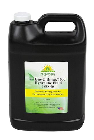 Renewable Lubricants Hydraulic Oil, Bio, Ultimax 1000, 1 gal., ISO 46, Yellow (81013) in Kuwait