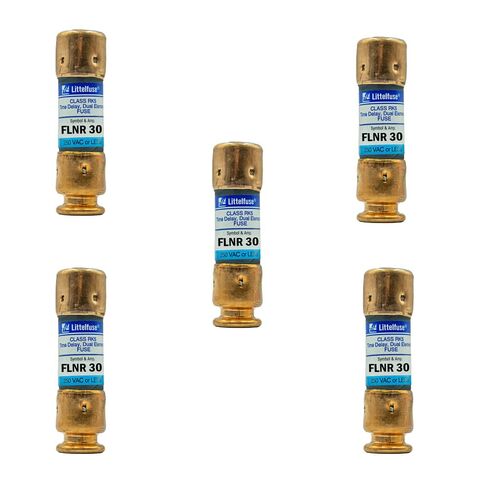 5-Pack New FLNR 30 FLNR-30A 250Vac Time Delay Fuse,FLNR-30 Current Limiting Class RK5 Cartridge Fuse in Kuwait