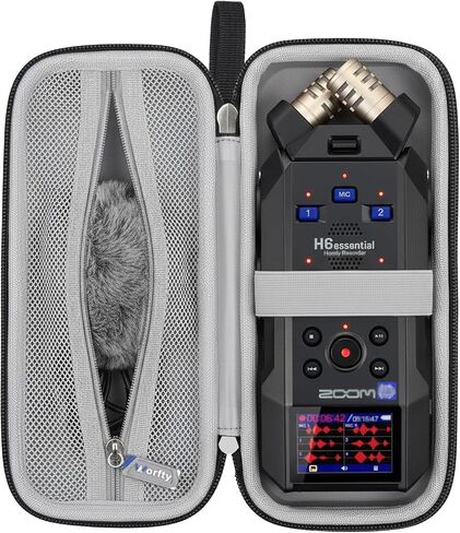حافظة لجهاز Zoom H6 Essential/ H6 جهاز تسجيل يدوي محمول في الاستوديو - حقيبة تخزين صلبة واقية أثناء السفر (الجراب فقط) in Kuwait
