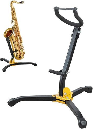 Alto/Tenor Saxophone Stand,3-in-1 Multi-Purpose Combination Saxophone Stands,with Detachable Flute Clarinet Holders,Lightweight Compact for Live Performance Travel(Style2) in Kuwait