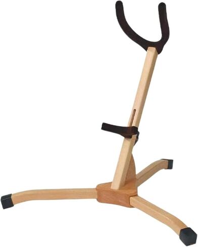Alto/Tenor Saxophone Stand,Portable Wood Folding Saxophone Stand,Adjustable Hight 15-20cm,with Non-Slip Feet and Padded Holder in Kuwait