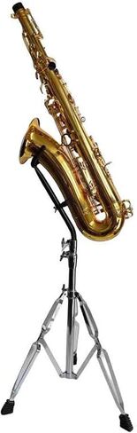 Alto/Tenor Saxophone Stand,Adjustable Metal Sax Stand Display,Portable Foldable Tripod Stand,Lightweight Compact for Live Performance Travel in Kuwait