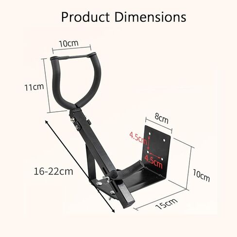Wall-Mounted Alto/Tenor Saxophone Stand,Angle-Adjustable Saxophone Stand Holder Rack,with Padded Holder,Lightweight and Compact in Kuwait