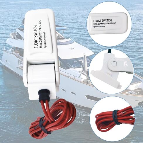12V 2000GPH Boat Bilge Pump Marine Submersible Water Pump with Automatic Boat Bilge Pump Float Switch Suitable for Water Boats and Ponds Areas In Ships in Kuwait