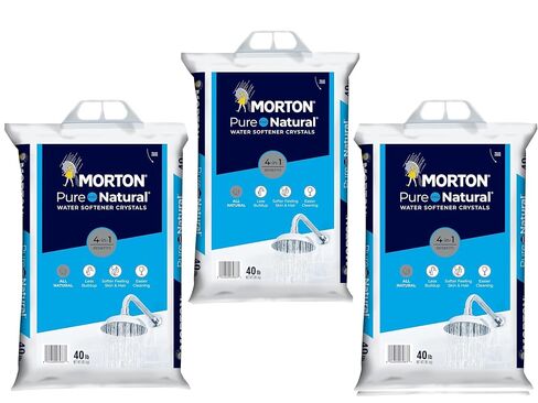 (3 PK) Morton Water Softener Salt Crystals, Pure and Natural 4 in 1, 40 pounds in Saudi Arabia