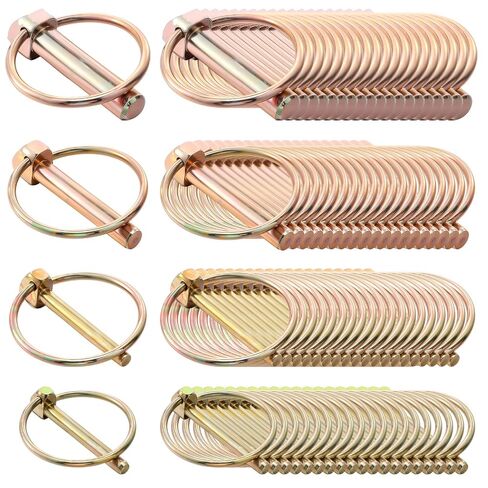 60 PCS Heavy Duty Lynch Pin Assortment Kit Trailer Pins 3 Point Hitch Pins for Farm Tractors Trailers Trucks Mower in Saudi Arabia