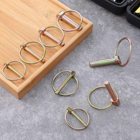 60 PCS Heavy Duty Lynch Pin Assortment Kit Trailer Pins 3 Point Hitch Pins for Farm Tractors Trailers Trucks Mower in Saudi Arabia